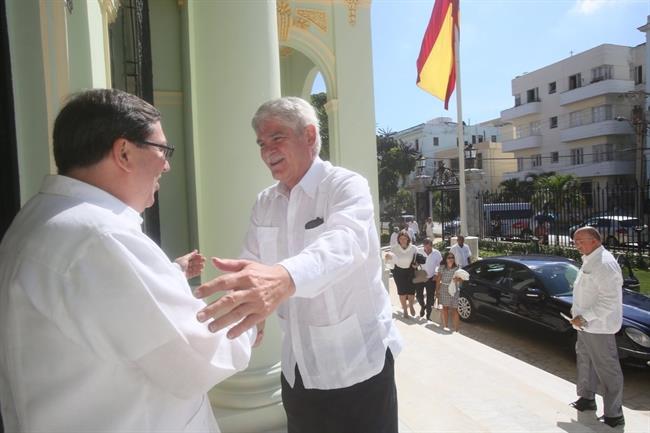 El ministro Alfonso Dastis, recibido por el canciller cubano, Bruno Rodríguez | MINISTERIO DE EXTERIORES DE CUBA ep ministro alfonso dastis recibidocanciller cubano bruno rodriguez