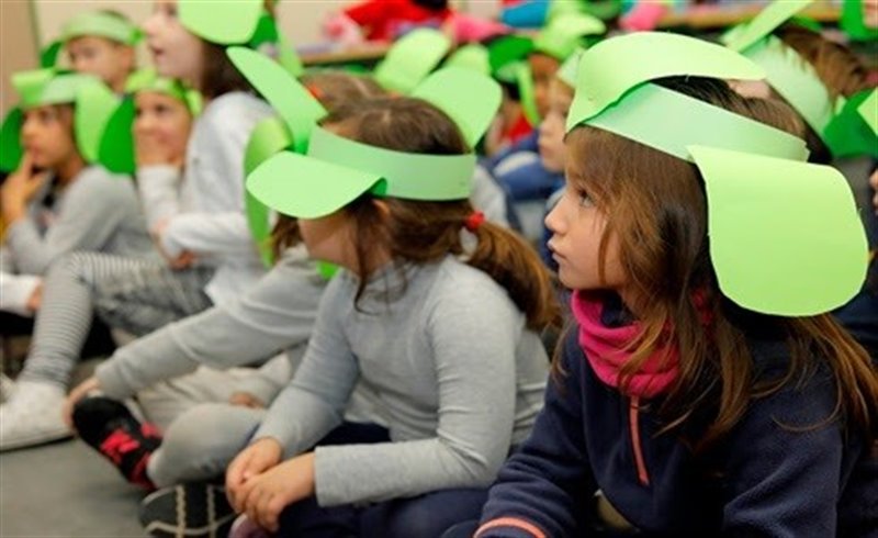 ep ninos en un colegio en el proyecto de feder federito el trebol de cuatro hojas