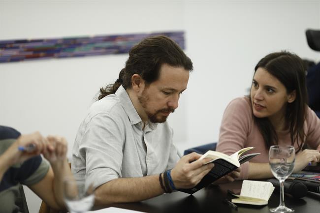 ep pablo iglesias e irene montero duranteencuentro rumbo 2020