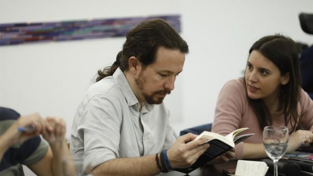 ep pablo iglesias e irene montero duranteencuentro rumbo 2020