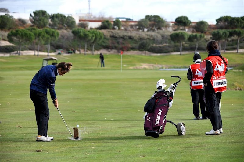 ep una jugadora durante el santander golf tour 2019