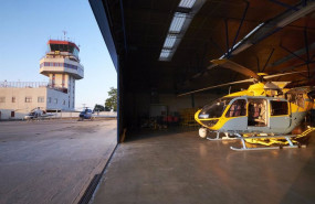 ep uno de los helicopteros pegasus de la dgt utilizado durante la manana de este miercoles para