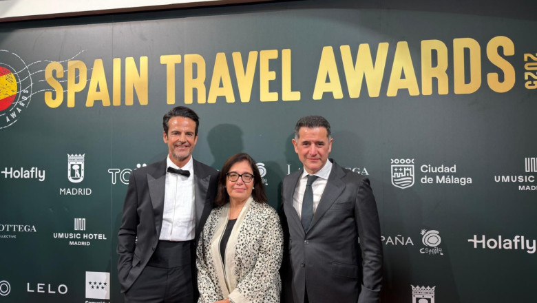 amalia gallego y ricardo fucios de balneario de mondariz con el organizador ral gmez 