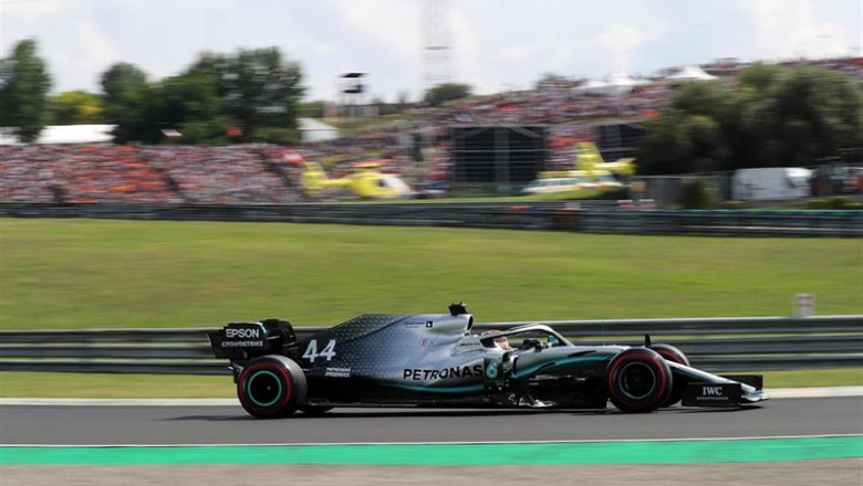 03 August 2019, Hungary, Mogyorod: British Formula One driver Lewis Hamilton of Mercedes-AMG Petronas in action during the qualification of the 2019 Grand Prix of Hungary race at the Hungaroring. Photo: -/Lapresse via ZUMA Press/dpa | -/Lapresse via ZUMA Press/dpa ep 03 august 2019 hungary mogyorod british formula one driver lewis hamilton of mercedes-amg petronas in action during the qualification of the 2019 grand prix of hungary race at the hungaroring photo -lapresse via zuma pressdpa