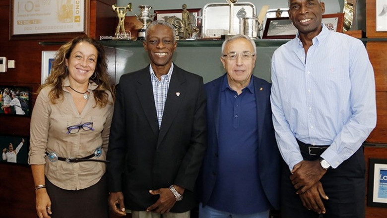 Alejandro Blanco recibe a su homólogo del Comité Olímpico Cubano, Roberto León Richards | COE ep alejandro blanco recibesu homologocomite olimpico cubano roberto leon richards