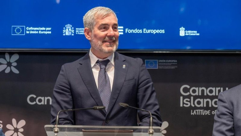 Archivo - El presidente de Canarias, Fernando Clavijo, en la inauguración del stand de Canarias en Fitur | GOBIERNO DE CANARIAS - Archivo ep archivo el presidente de canarias fernando clavijo en la inauguracion del stand de canarias en