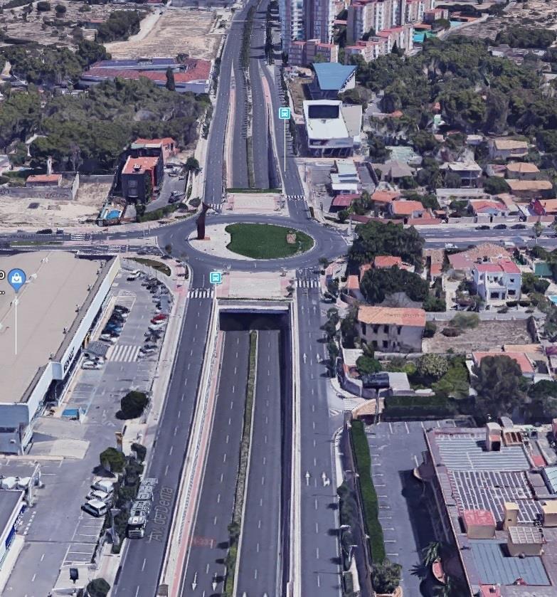 Avenida de Dénia, salida norte de Alicante ciudad | GOOGLE MAPS ep avenidadenia salida nortealicante ciudad