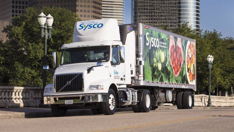 ep camion con el logo de sysco ep camion con el logo de sysco