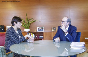 ep el defensor del pueblo angel gabilondo y la ministra de vivienda y agenda urbana isabel rodriguez