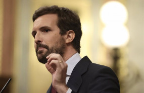 ep el lider del pp pablo casado interviene en una sesion plenaria en el congreso