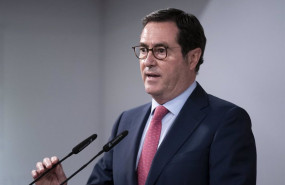 ep el presidente de la ceoe antonio garamendi interviene en una rueda de prensa posterior a una
