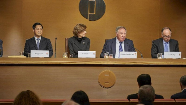 ep el presidente del comite organizador de fitur y presidente ejecutivo de iberia luis gallego en