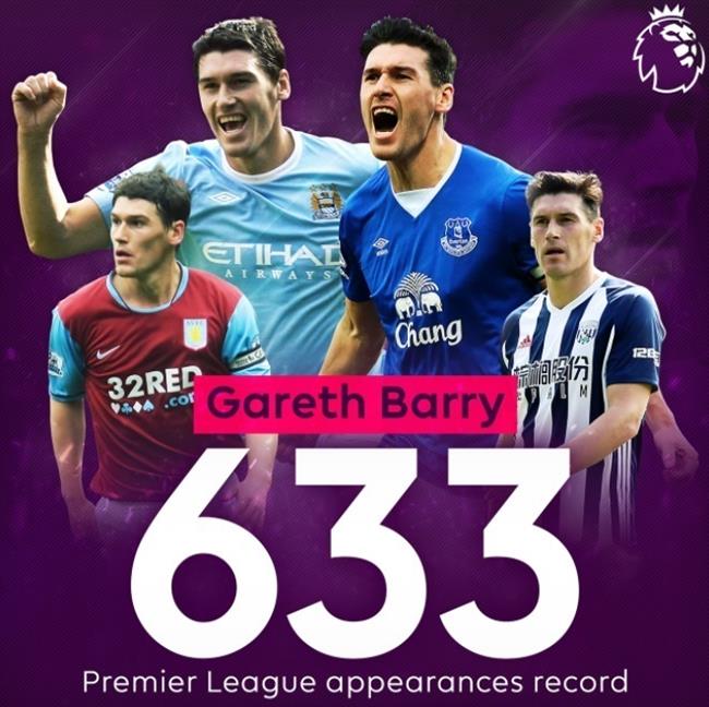 Gareth Barry récord partidos Premier | PREMIER LEAGUE ep gareth barry record partidos premier