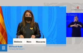 ep la consellera de presidencia y portavoz del govern meritxell budo en rueda de prensa telematica