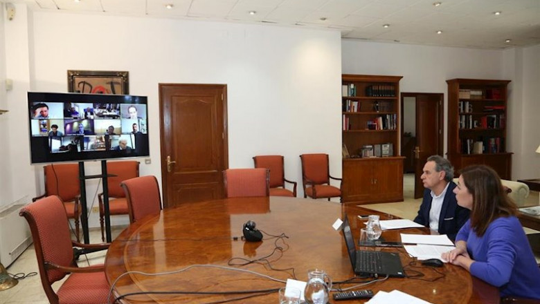 ep la presidenta del govern francina armengol se reune por videoconferencia con los responsables de