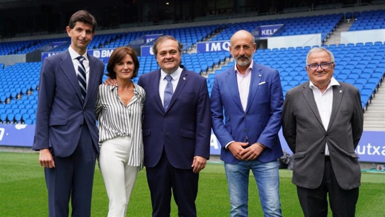 Los presidentes de los clubes vascos de Primera y del Osasuna, reunidos en Anoeta | DEPORTIVO ALAVÉS ep los presidenteslos clubes vascosprimeradel osasuna reunidosanoeta