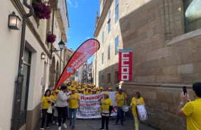 ep manifestacion de trabajadores de correos en santiago de compostela