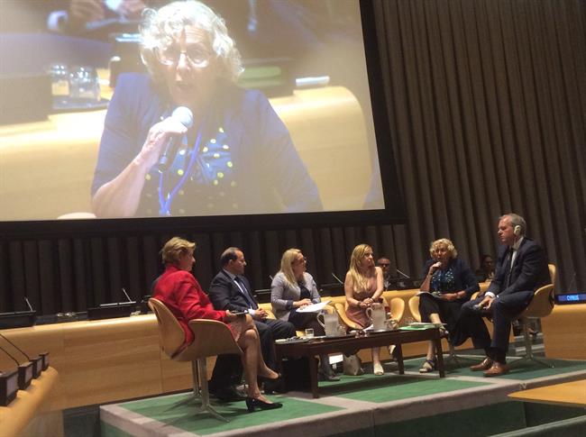 Manuela Carmena, en la sede de la ONU | AYTO. DE MADRID ep manuela carmena ensedela onu