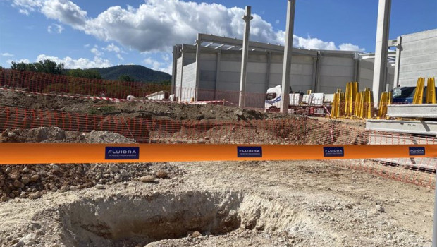 ep primera piedra de la nave de fluidra en sant feliu de buixalleu girona