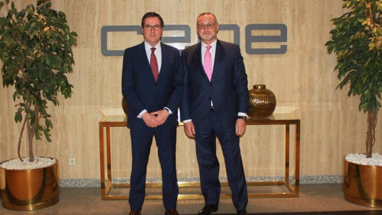 Antonio Garamendi, presidente de CEOE, y José Aljaro, consejero delegado de Abertis | ABERTIS ep antonio garamendi presidente de ceoe y jose aljaro consejero delegado de abertis