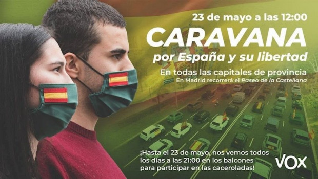 ep cartel de vox para la manifestacion del dia 23