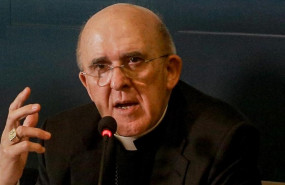ep el cardenal arzobispo de madrid carlos osoro durante la presentacion del encuentro internacional
