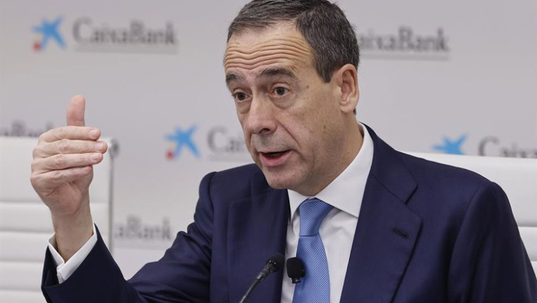 ep el consejero delegado de caixabank gonzalo gortazar presenta los resultados de la entidad