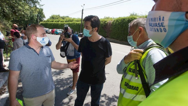 ep el diputado de unidas podemos rafa mayoral tras haber asistido a la reunion de trabajadores de