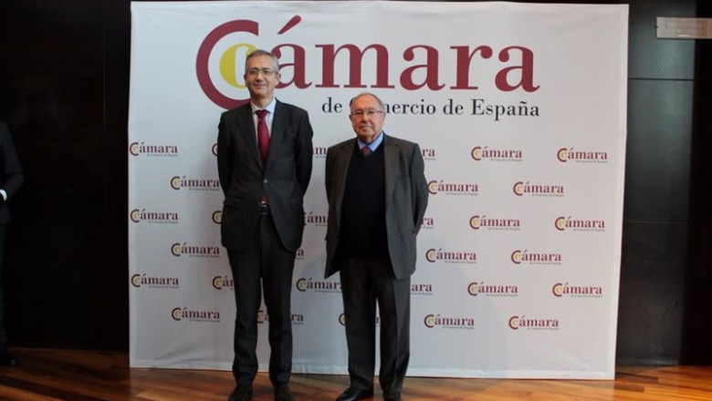 ep el gobernador del banco de espana pablo hernandez de cos y el presidente de la camara de comercio ep el gobernador del banco de espana pablo hernandez de cos y el presidente de la camara de comercio