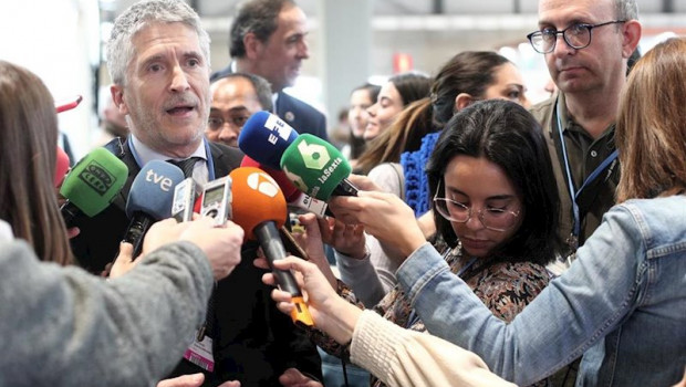 ep el ministro de interior en funciones fernando grande-marlaska ofrece declariones a los medios de