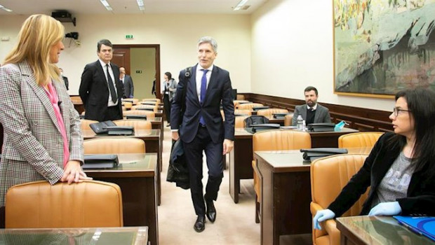 ep el ministro del interior fernando grande-marlaska a su llegada al congreso para dar cuenta de la