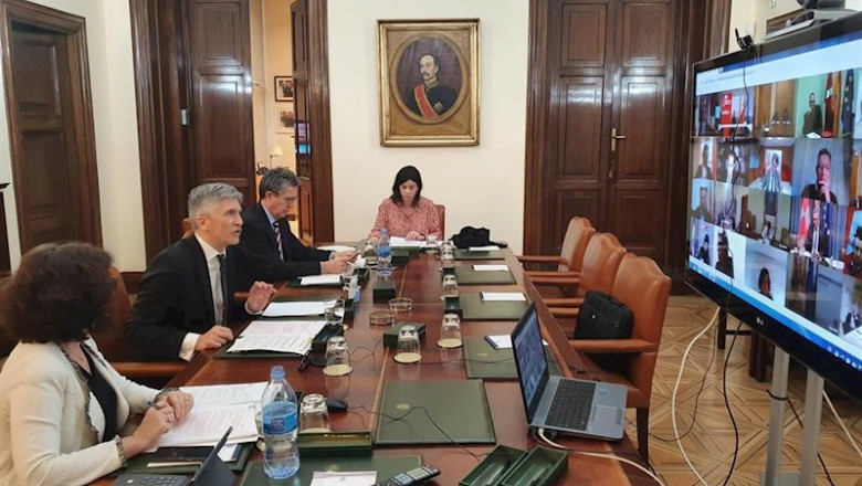 ep el ministro del interior fernando grande-marlaska preside la reunion de coordinacion del comite