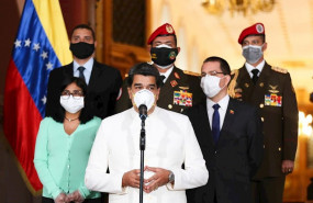 ep el presidente de venezuela nicolas maduro con mascarilla por la pandemia de coronavirus