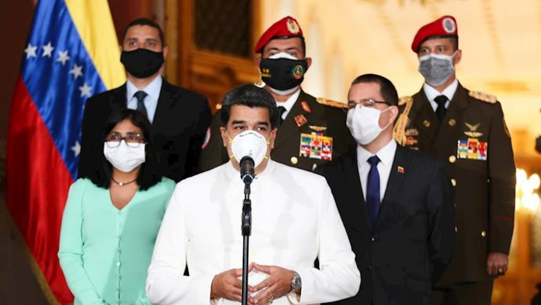 ep el presidente de venezuela nicolas maduro con mascarilla por la pandemia de coronavirus