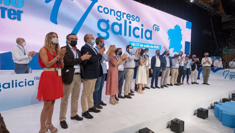 ep el presidente del pp pablo casado 6d el presidente de la xunta y del partido popular en galicia