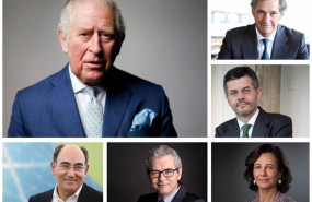 ep el principe carlos de inglaterra junto a los presidentes de iberdrola inditex acciona atlantica y