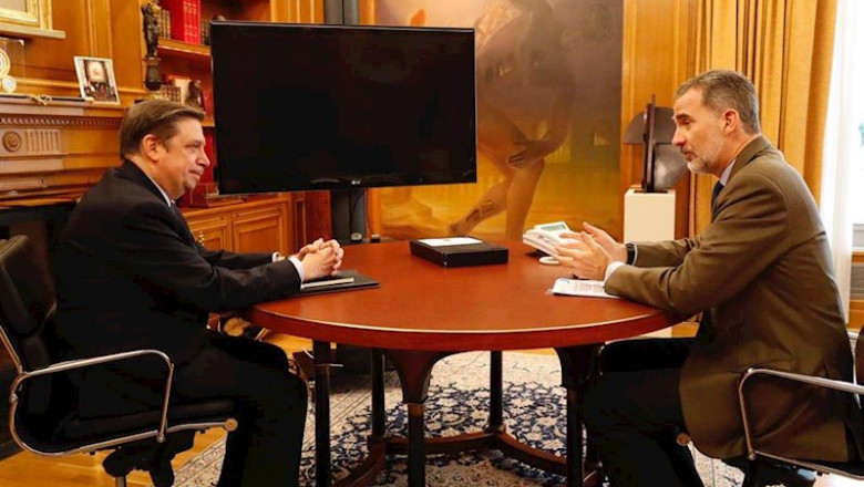 El Rey con el ministro de Agricultura, Pesca y Alimentación, Luis Planas | CASA DEL REY ep el rey con el ministro de agricultura pesca y alimentacion luis planas
