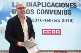 ep el secretario general de ccoo unai sordo presenta un estudio sobre inaplicacion de convenios