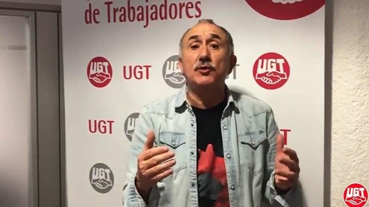 El secretario general de UGT, Pepe Álvarez, ha explicado que tanto su sindicato como CCOO consideran que el paquete de medidas aprobado por el Gobierno "va en la buena dirección. | EUROPA PRESS ep el secretario general de ugt pepe alvarez ha explicado que tanto su sindicato como ccoo