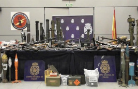 ep imagen de la incautacion de armas de guerra en zamora en una operacion de la policia