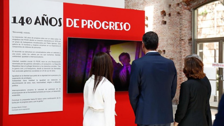Óscar J.Barroso - Europa Press ep inauguracionmadridla exposicion 140 anosprogreso conquepsoe celebra140 anoshistoria