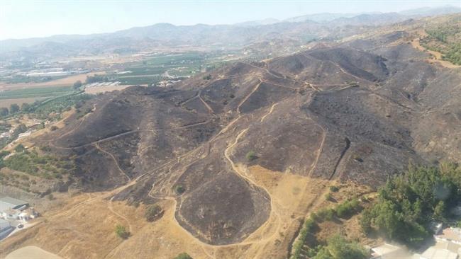 ep incendio forestalasperones malaga capital hectarea afectada