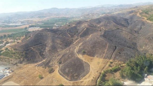 ep incendio forestalasperones malaga capital hectarea afectada