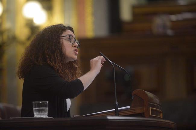 La diputada de En Comú Aina Vidal, en el Pleno del Congreso | PODEMOS CONGRESO ep la diputadaen comu aina vidal enplenocongreso