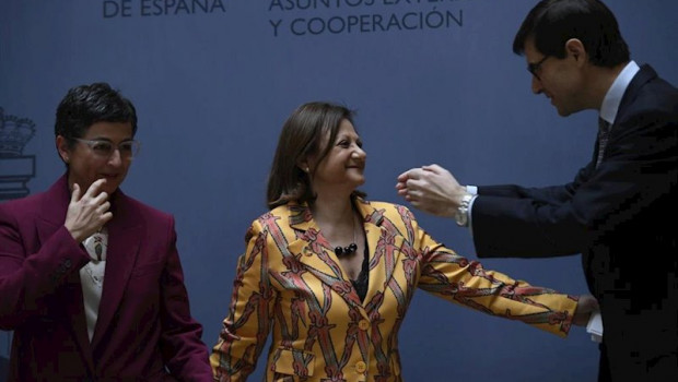ep la ministra de asuntos exteriores ue y cooperacion arancha gonzalez laya la nueva secretaria de