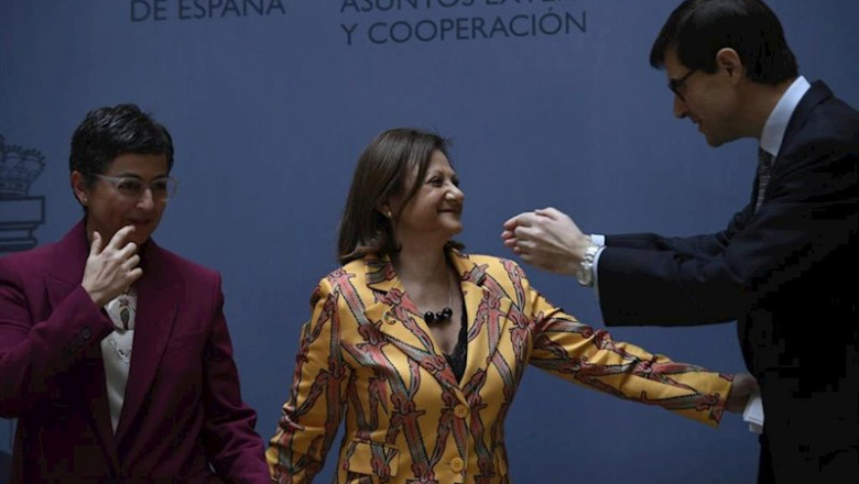 ep la ministra de asuntos exteriores ue y cooperacion arancha gonzalez laya la nueva secretaria de
