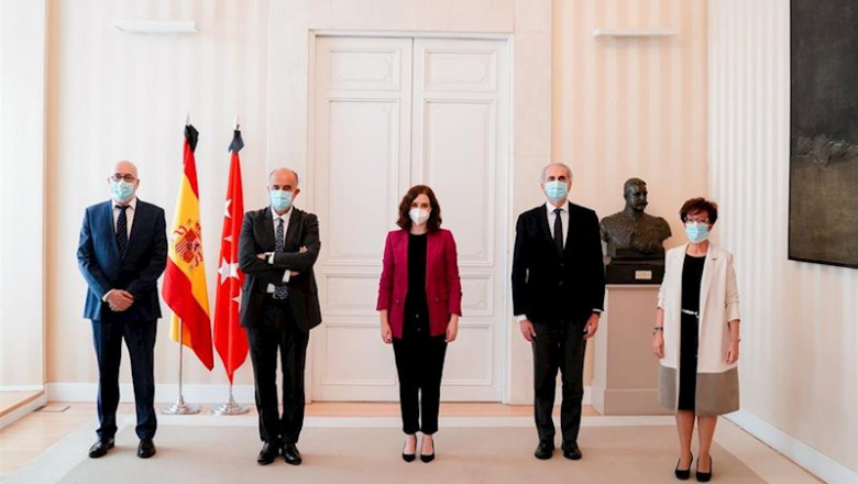ep la presidenta de la comunidad de madrid isabel diaz ayuso ha asistido hoy a la toma de posesion