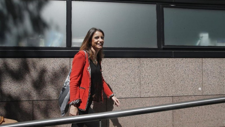 La vicesecretaria de Estudios y Programas del PP y número dos del Ayuntamiento de Madrid, Andrea Levy, a su llegada al pleno de investidura del presidente de la Comunidad de Madrid. | Eduardo Parra - Europa Press ep la vicesecretariaestudiosprogramasppnumerodel ayuntamientomadrid andrea levy allegadaplenoinvestidurapresidentela comunidadmadrid