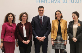 ep las ministras de hacienda y transicion energetica el presidente del gobierno pedro sanchez y las