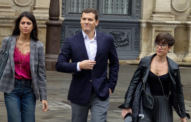 El líder de Ciudadanos, Albert Rivera, en Sevilla este viernes | EUROPA PRESS ep liderciudadanos albert rivera en sevillaviernes